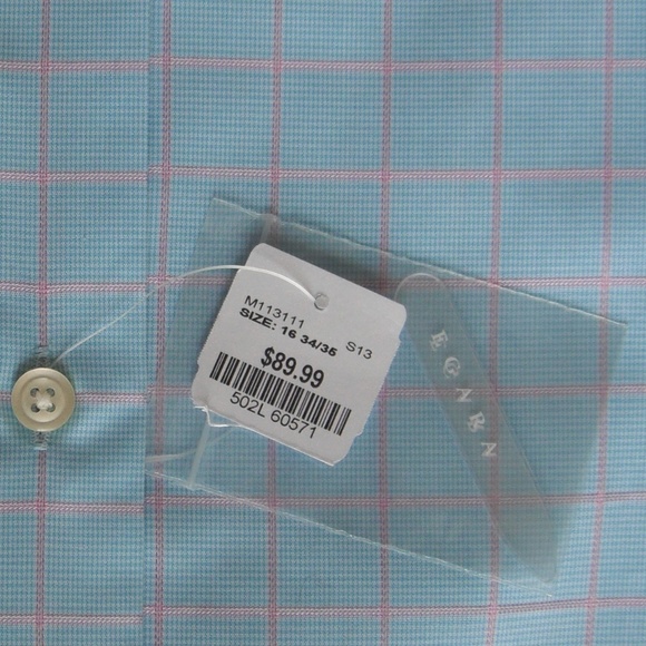 NWT Egara Blue & Pink Long Sleeve Shirt - Picture 5 of 7